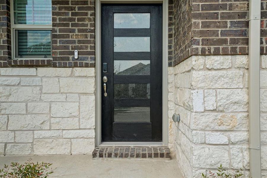 Exterior details and patio area of a home in Simpson Crossing - Spring Series, McKinney (Image 1).