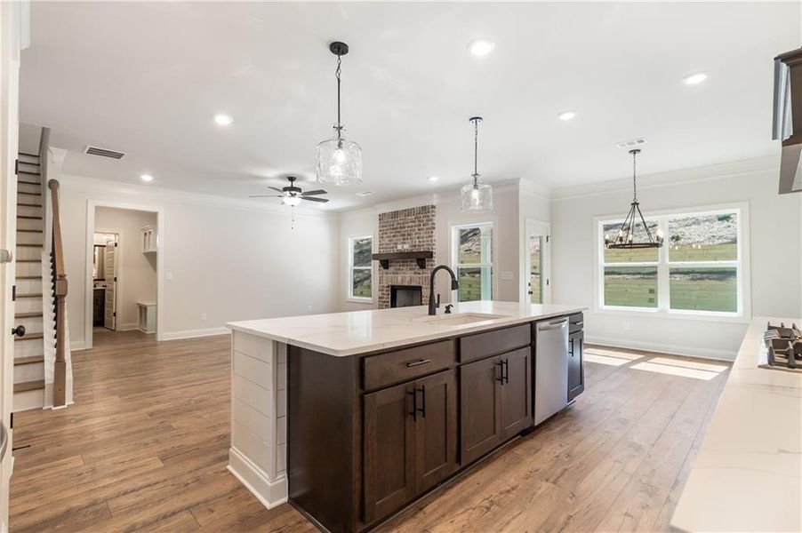 Furnished interior view inside a new home in Red Oak Ridge, Loganville (Image 4). Furnished interior view inside a new home in Red Oak Ridge, Loganville (Image 4).