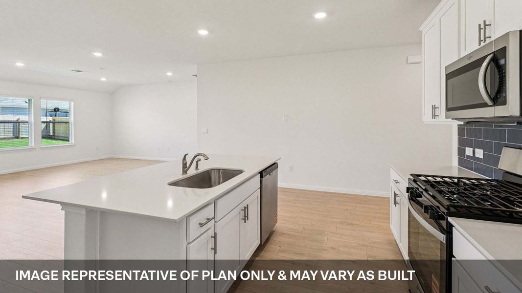 Representative furnished interior of a home built from the The Irvine by D.R. Horton in Carillon, Manor (Image 7).