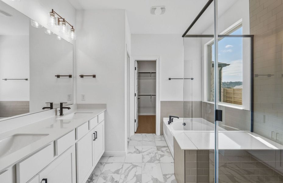 Furnished interior view inside a new home in Bluffview Reserve, Leander (Image 13).