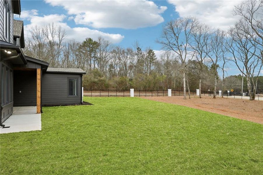 Exterior details and patio area of a home in , Auburn (Image 37).