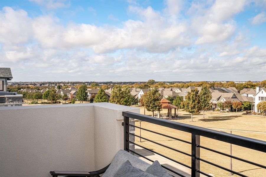 Balcony with a residential view
