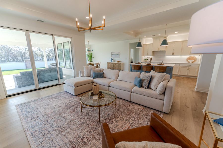 Representative furnished interior of a home built from the Casina by Perfection Builders in The Courtyards at The Heritage, Andover (Image 4).
