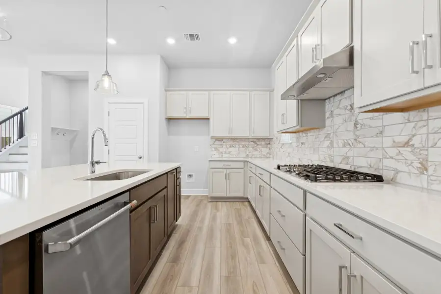 Furnished interior view inside a new home in Double Creek Crossing – Craftsman Series, Round Rock (Image 5).