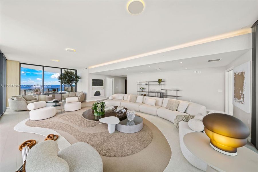 Furnished interior view inside a new home in Five Park, Miami Beach (Image 18). Furnished interior view inside a new home in Five Park, Miami Beach (Image 18).