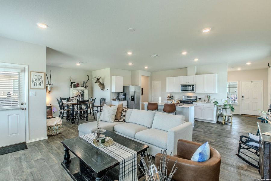 Furnished interior view inside a new home in The Links at River Bend, Floresville (Image 7).