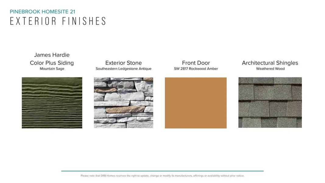 Sample of building materials used in homes in Pinebrook, Woodruff (Image 32). Sample of building materials used in homes in Pinebrook, Woodruff (Image 32).