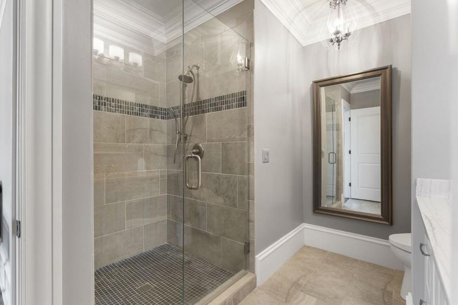 Furnished interior view inside a new home in , Johns Creek (Image 56).