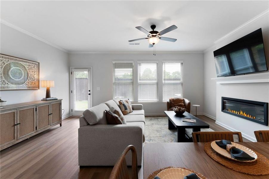 Furnished interior view inside a new home in , Cedartown (Image 12). Furnished interior view inside a new home in , Cedartown (Image 12).