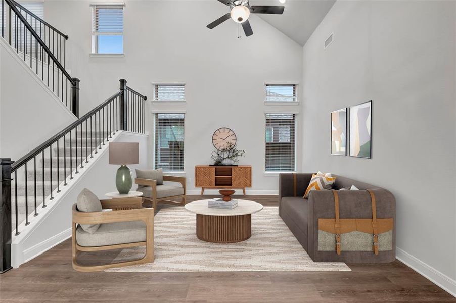 Furnished interior view inside a new home in Mantua Point Gardens, Van Alstyne (Image 3).
