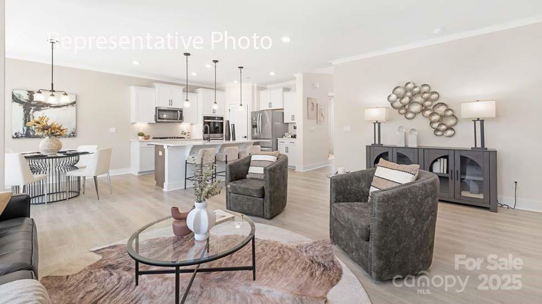 Furnished interior view inside a new home in Sanctuary at Southgate, Indian Trail (Image 9).