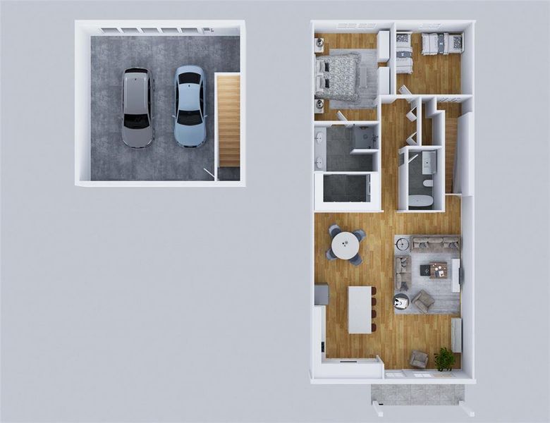 2D floor plan layout of this home in , Weatherford, TX (Image 4).