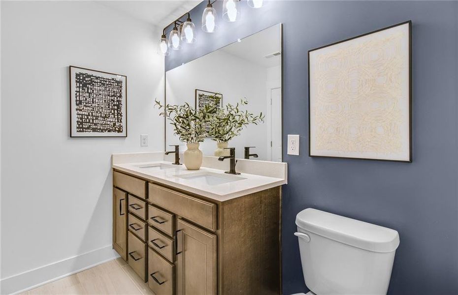 Furnished interior view inside a new home in Rose Creek, Cumming (Image 38).