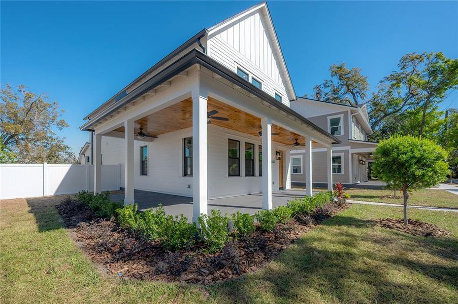 Exterior details and patio area of a home in , Tampa (Image 30). Exterior details and patio area of a home in , Tampa (Image 30).