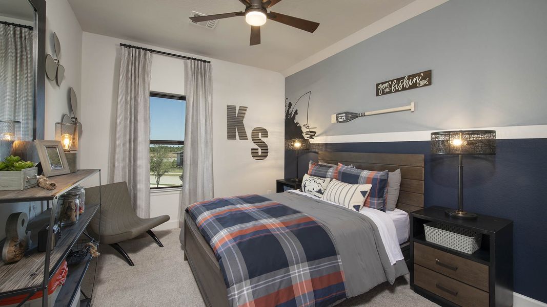 Furnished interior view inside a new home in Bridgeland, Cypress (Image 13).