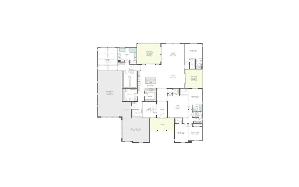 2D floor plan layout for the Aurora Plan 9001 by Tri Pointe Homes in Emberly, Gilbert, AZ (Image 5). 2D floor plan layout for the Aurora Plan 9001 by Tri Pointe Homes in Emberly, Gilbert, AZ (Image 5).