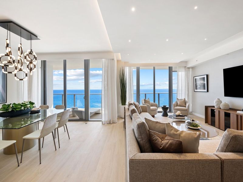 Furnished interior view inside a new home in , Pompano Beach (Image 12).