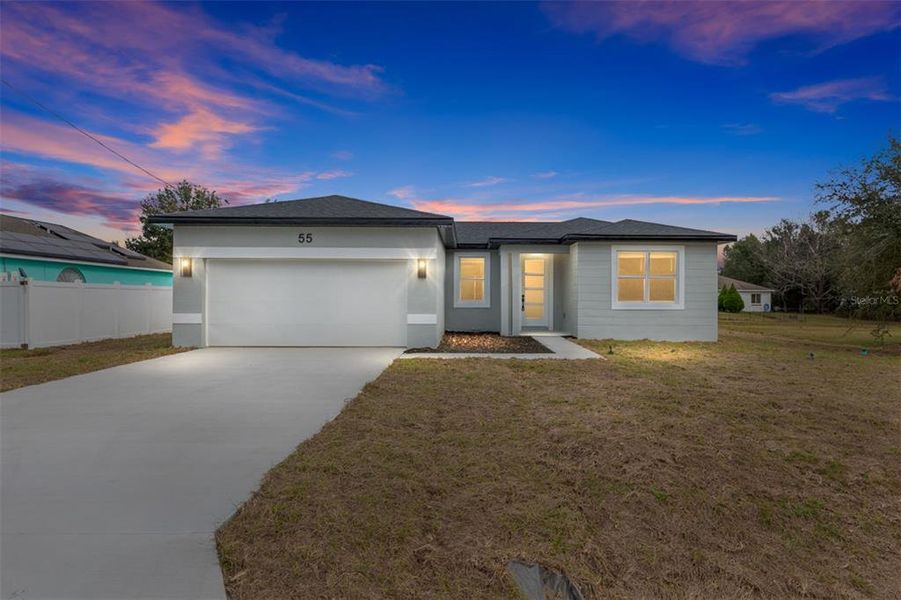 Front exterior of a new home in , Ocala, FL, highlighting curb appeal (Image 17).