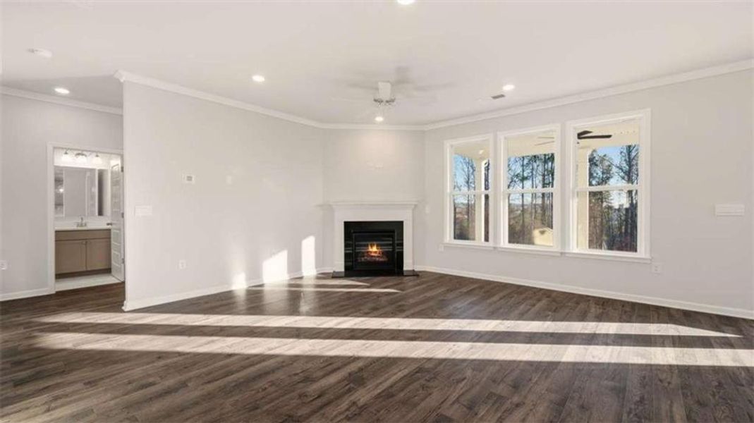Spacious, unfurnished interior of a new home in Water Oak Estates, Lawrenceville (Image 18). Spacious, unfurnished interior of a new home in Water Oak Estates, Lawrenceville (Image 18).