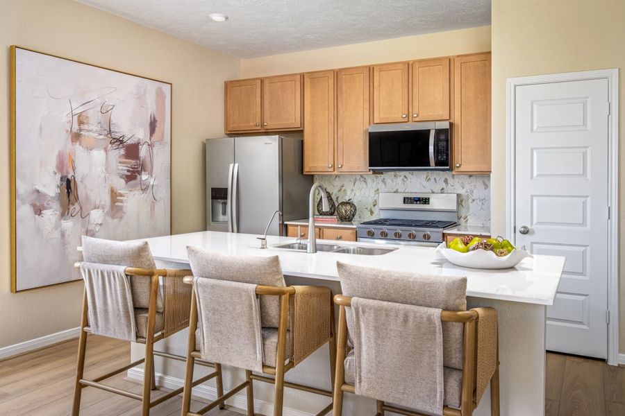 Representative furnished interior of a home built from the 1675 Modeled by KB Home in Sagecrest Preserve, Conroe (Image 5).