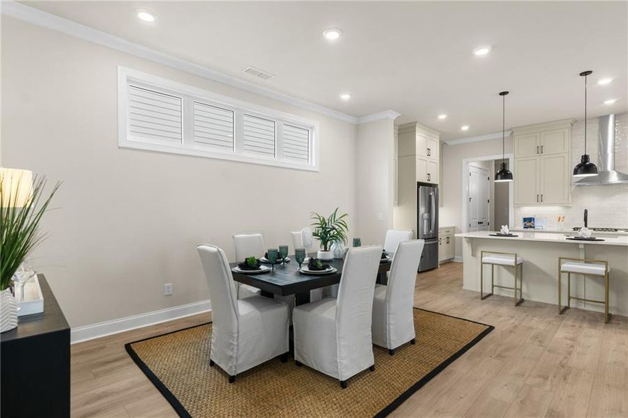 Furnished interior view inside a new home in Promenade at Sawnee Village, Cumming (Image 40).