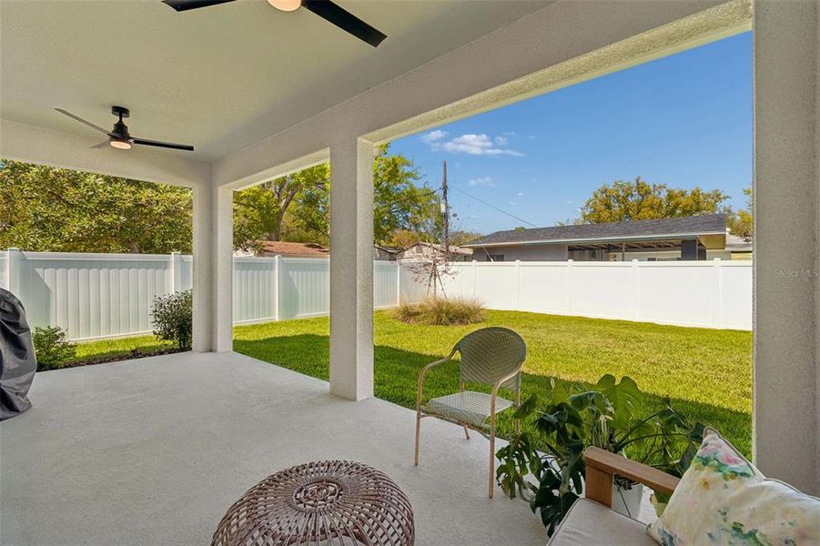 Exterior details and patio area of a home in , Tampa (Image 3).