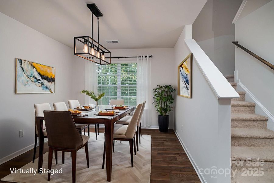 Furnished interior view inside a new home in Mills at Long Creek, Dallas (Image 17).