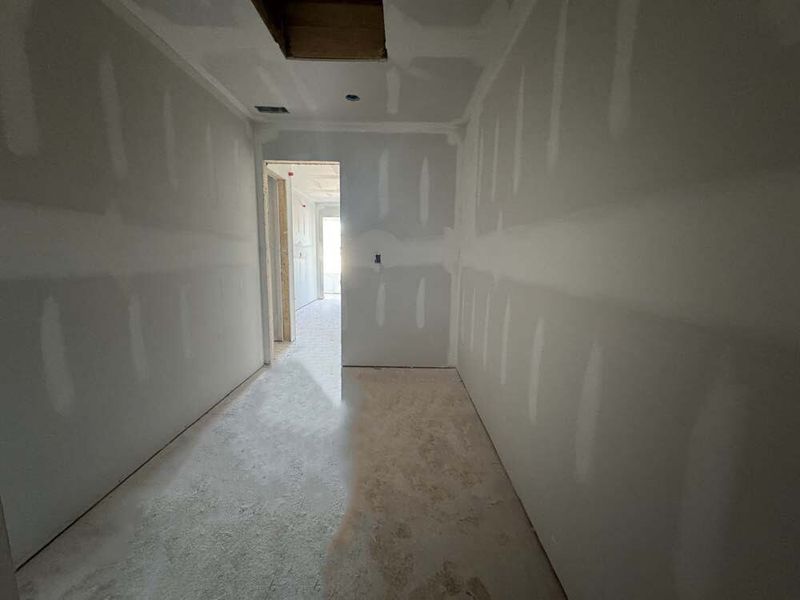 Primary Bedroom Walk-in Closet Construction Progress