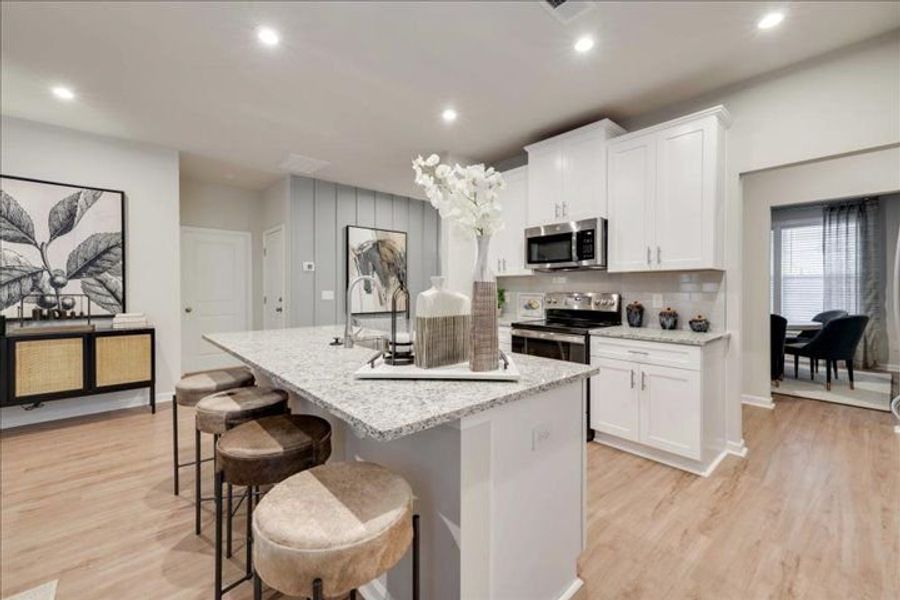 Representative furnished interior of a home built from the The Rembert by Stanley Martin Homes in Greenpoint, Harlem (Image 7).