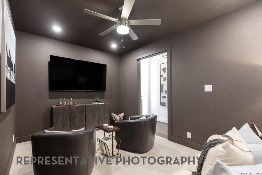 Furnished interior view inside a new home in Prominence, San Antonio (Image 39).