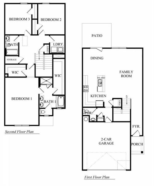 2D floor plan layout of this home in Greyton Springs Place, Buford, GA (Image 3). 2D floor plan layout of this home in Greyton Springs Place, Buford, GA (Image 3).