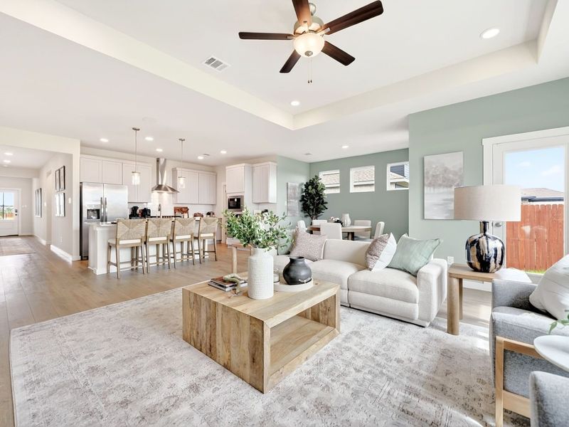 Furnished interior view inside a new home in Parks at Foster Crossing, Anna (Image 19).
