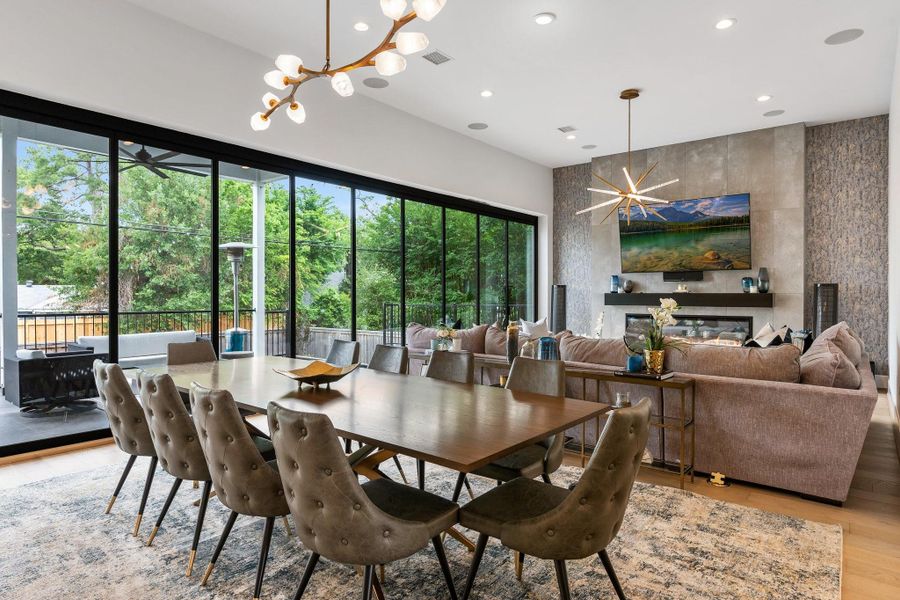 The views of your living/dining area are breathless. The views of your living/dining area are breathless.