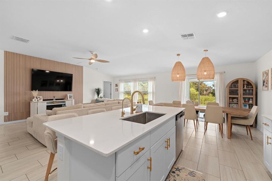 Furnished interior view inside a new home in Mirada, San Antonio (Image 12).