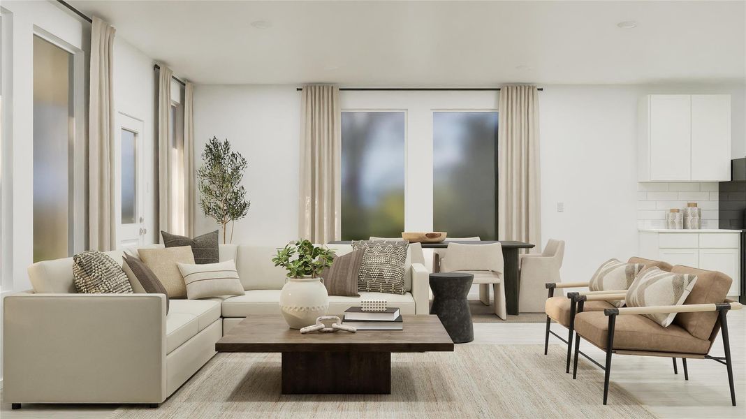 Furnished interior view inside a new home in Waterstone, Kyle (Image 24). Furnished interior view inside a new home in Waterstone, Kyle (Image 24).