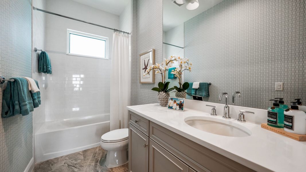 Furnished interior view inside a new home in SkySail, Naples (Image 29).