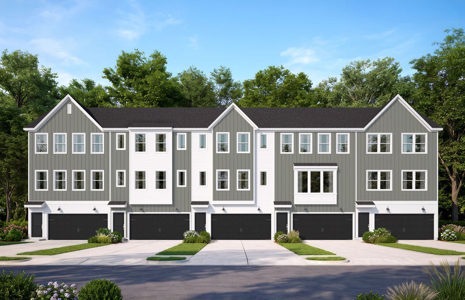 Representative exterior photo of a completed home built from the Juniper by Pulte Homes in Wake Chapel Square, Fuquay Varina, NC (Image 25).