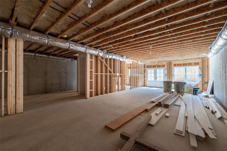 In-progress construction of a new home in , Marietta, GA (Image 55).