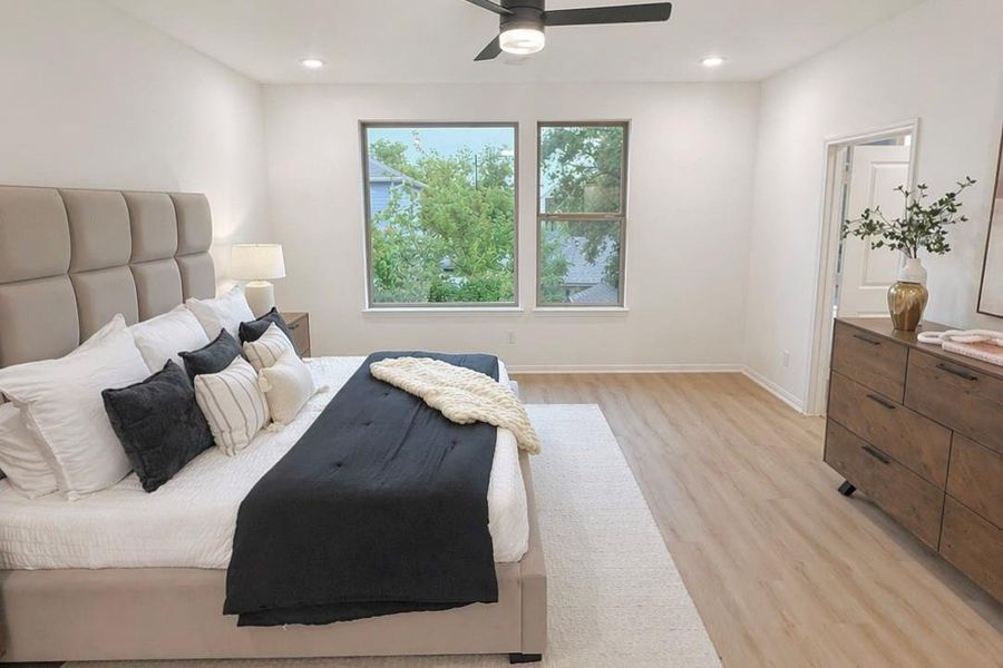 Furnished interior view inside a new home in , Houston (Image 34).