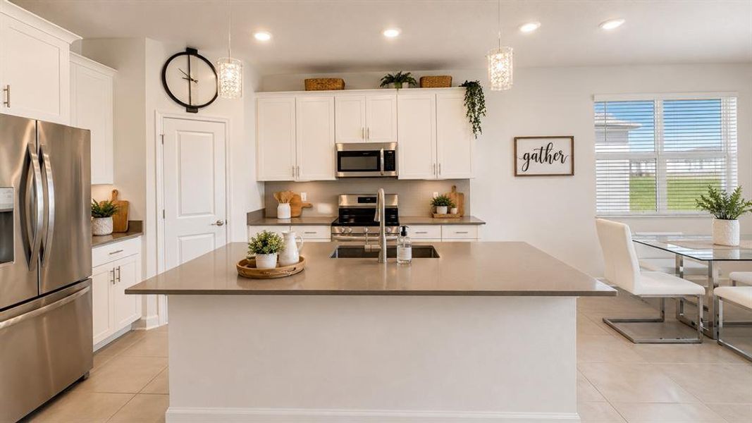 Furnished interior view inside a new home in , Davenport (Image 28).