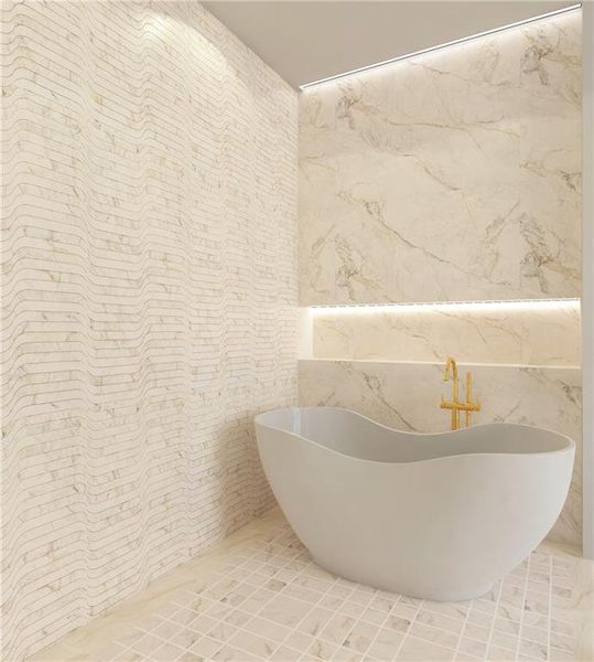 Furnished interior view inside a new home in , Alpharetta (Image 12).