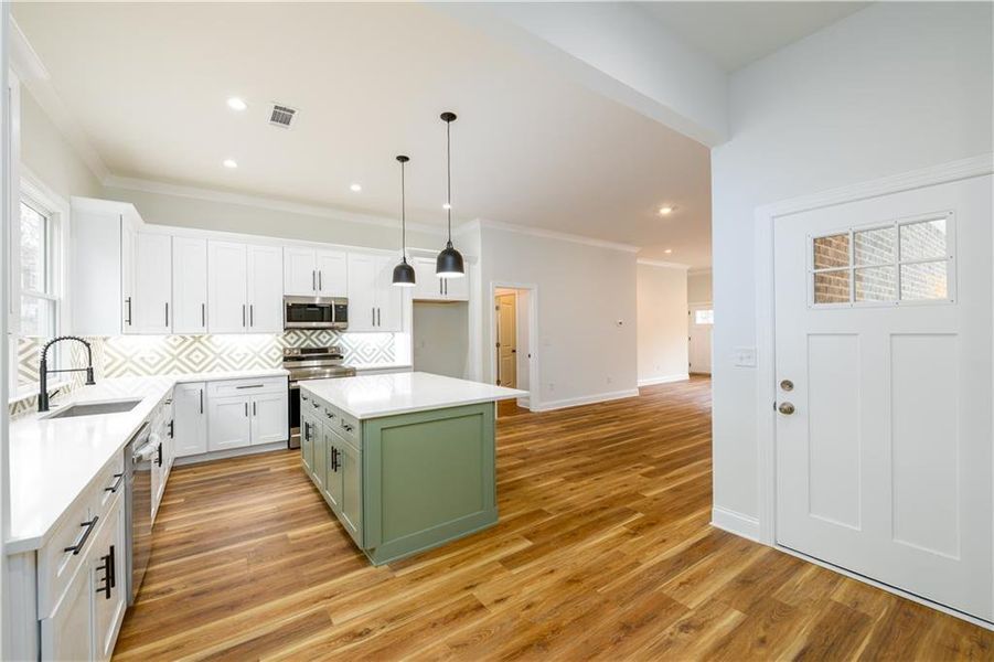 Furnished interior view inside a new home in , Atlanta (Image 5).