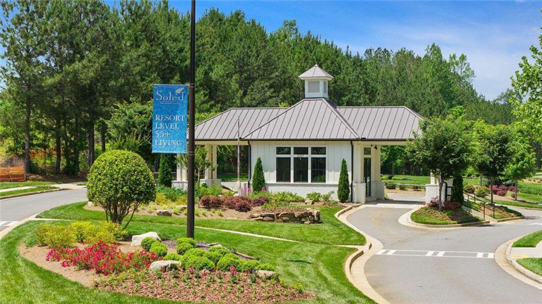 Front exterior of a new home in Soleil Belmont Park, Canton, GA, highlighting curb appeal (Image 27).