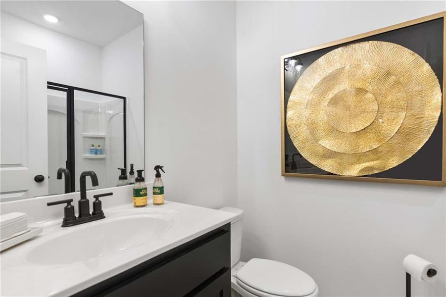 Furnished interior view inside a new home in Creekside, Dawsonville (Image 49). Furnished interior view inside a new home in Creekside, Dawsonville (Image 49).