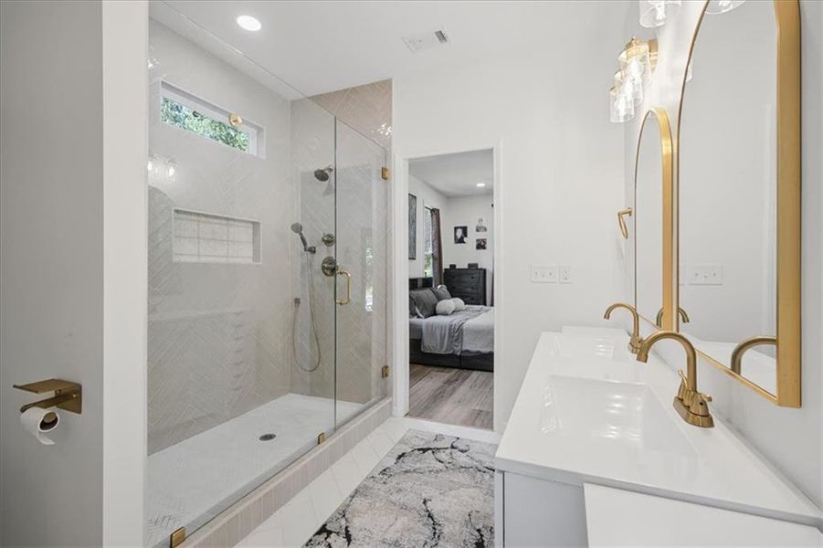 Furnished interior view inside a new home in , Atlanta (Image 23).