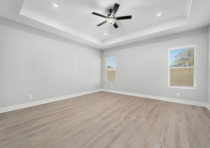 Relax in your private master retreat.