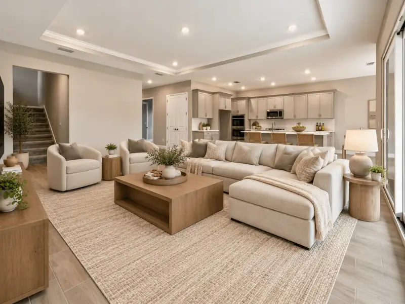 Furnished interior view inside a new home in River Preserve Estates, Parrish (Image 4). Furnished interior view inside a new home in River Preserve Estates, Parrish (Image 4).