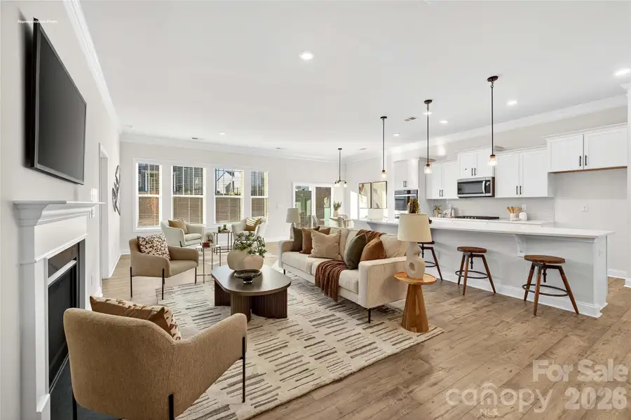 Furnished interior view inside a new home in , Troutman (Image 8).