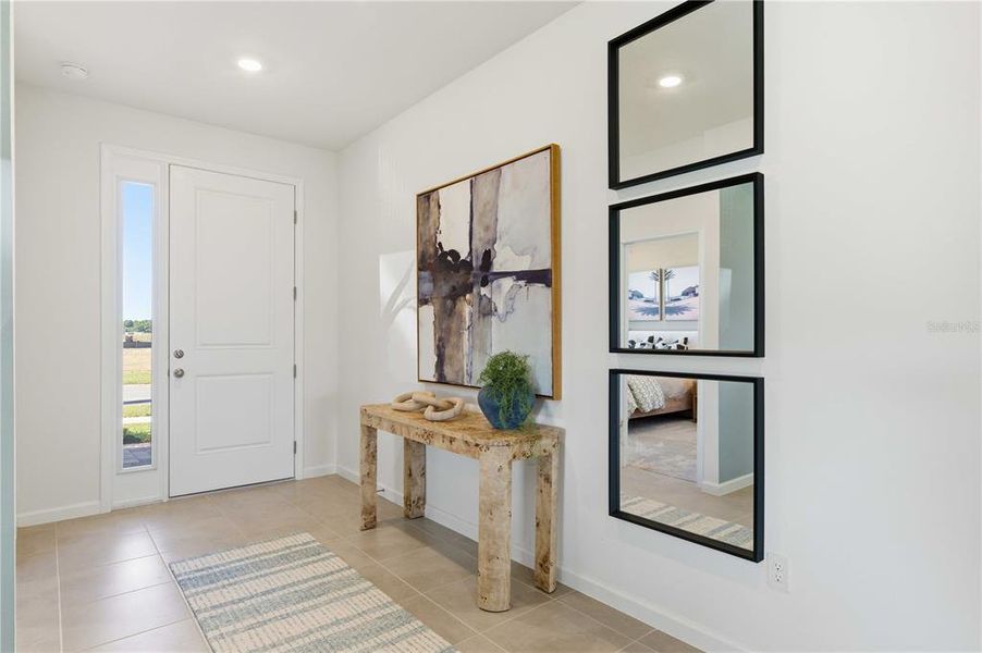 Furnished interior view inside a new home in Brystol North at Wylder, Port St. Lucie (Image 4).