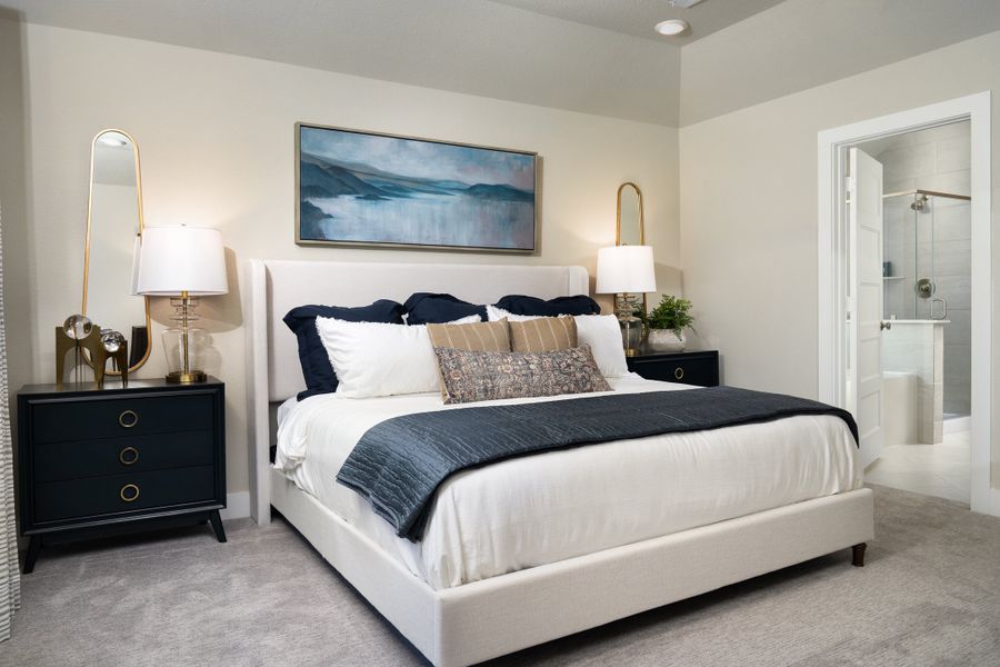 Representative furnished interior of a home built from the Olympic by Beazer Homes in Sorella, Tomball (Image 6).